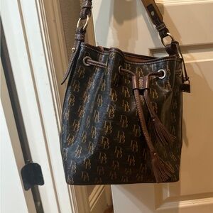 Dooney & Bourke Monogram Brown Shoulder Bag
